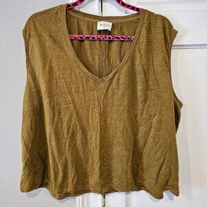 Olive Linen Jersey